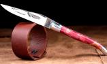 Taschenmesser Laguiole en Aubrac, double platines, brillant, Pappelholz rot Ansicht 1