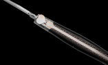 Taschenmesser Laguiole en Aubrac, Edition Amour 02, Ebenholz, Guillochierte Biene, brosse, Kupfer Ansicht 3