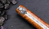 UNIKAT: Taschenmesser Laguiole en Aubrac, Edition DIE 3, Amboina/Ebenholz, guillochierte Biene , brosse Ansicht 1