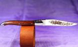 Taschenmesser  Laguiole Honore Durand, Fabrice Lefort Edition Fire Snake, guillochierte Biene, brillant, Amourette  Ansicht 1