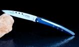 Taschenmesser Laguiole en Aubrac Edition Le France 01,  brillant, Corian blau und weiss Ansicht 1