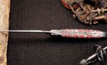 Taschenmesser Laguiole en Aubrac, Edition Kreditkarte 01, guillochierte Biene, brosse Ansicht 2