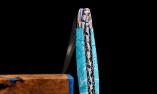 Taschenmesser Laguiole en Aubrac, Edition MAGIQUE 01, Larimar, Double Platines, brillant, Damastklinge Ansicht 1