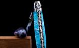 Taschenmesser Laguiole en Aubrac, Edition MAGIQUE 03, Larimar, Double Platines, brillant, Freimaurer Ansicht 1