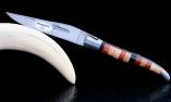 Taschenmesser Laguiole en Aubrac, Edition MOSAIKO 07, guillochierte Biene, brosse, Intarsien-Griff Ansicht 1
