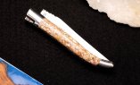 Taschenmesser Laguiole en Aubrac, Edition ORGANIC 06, TROCHUS Schnecke, guillochierte Biene, brosse Ansicht 5