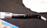 Taschenmesser Laguiole en Aubrac, Edition ORGANIC 07, Kohle, guillochierte Biene, brosse Ansicht 2