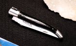 Taschenmesser Laguiole en Aubrac, Edition ORGANIC 07, Kohle, guillochierte Biene, brosse Ansicht 4