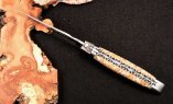 Taschenmesser Laguiole en Aubrac, Edition ORGANIC 09, TROCHUS Schnecke, Double Platines, brosse Ansicht 2