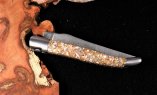Taschenmesser Laguiole en Aubrac, Edition ORGANIC 09, TROCHUS Schnecke, Double Platines, brosse Ansicht 5