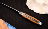 Taschenmesser Laguiole en Aubrac, Edition PLUME 01, Aubrac-Birke, Double Platines, brosse Ansicht 4