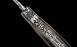 Taschenmesser Laguiole en Aubrac, Edition PLUME 03, Hornspitze, Double Platines, brosse Ansicht 1