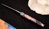 Taschenmesser Laguiole en Aubrac, Edition SECRET GARDEN EVERGREEN, Holunder, guillochierte Biene, brosse Ansicht 2