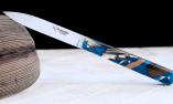 Taschenmesser Laguiole en Aubrac, ESPALION, Edition SCARPON 04, Mammutstosszahn, Plein, brosse Ansicht 1