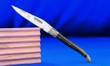 Taschenmesser Laguiole en Aubrac, Edition MUSCHEL III, guillochierte Biene, brillant, Ebenholz Ansicht 1