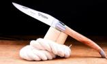 Taschenmesser Laguiole en Aubrac, guillochierte Biene, Brosse, Wacholder Ansicht 1