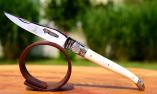 Taschenmesser Laguiole en Aubrac, guillochierte Biene, OS, brillant, Muschel II Ansicht 1