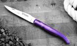 Taschenmesser Laguiole en Aubrac, JUMA 07, Violet, PLEIN, guillochierte Biene, brosse Ansicht 1