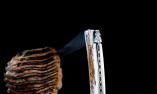 Produktbild Taschenmesser Laguiole en Aubrac, Edition MIKE 3, 14 cm, Damast, Mammutstoßzahn, Plein, guillochierte Biene 