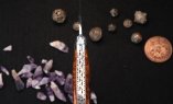 Taschenmesser Laguiole en Aubrac, Wüsteneisenholz, Damast, guillochierte Biene, brosse Ansicht 2