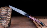 Taschenmesser Laguiole Goyon-Chazeau, Edition GARCIA 09, Mammut+Büffel, double platines, Plein, Damast Ansicht 1