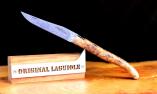Taschenmesser Laguiole Goyon-Chazeau, Edition GARCIA 04, Lindenholz, Damast, double platines, Plein Ansicht 1