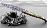 Taschenmesser Laguiole Honore Durand Abalone/Ebenholz Damast, double platines - Edition 01 Ansicht 1