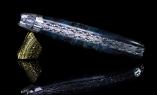 Taschenmesser Laguiole Honore Durand Edition METEOR 04, Meteorit, Pappelholz, double Platines, brillant Ansicht 1