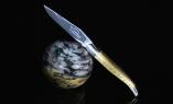 Taschenmesser Laguiole Honore Durand Widderhorn Kruste Clear 14C28 Ansicht 1