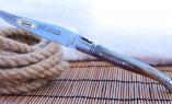 Taschenmesser Laguiole Le Fidele CISELE Horn blond, guillochierte Biene, brosse Ansicht 1
