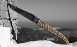 Taschenmesser Laguiole Le Fidèle CISELE Plein Widder Kruste, guillochierte Biene, brosse, schwarze Klinge Ansicht 1