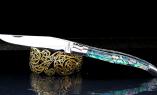 Taschenmesser Laguiole Philippe Voissière, Edition OXYL 02, Abalone, Double Platines, brillant Ansicht 1