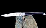 Taschenmesser Laguiole Tradition, guillochierte Biene, Ebenholz, brillant Ansicht 1