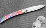 Taschenmesser Le Coq Francais, Edition BUR, STREET ART ROSE, brosse, 11,5 cm Ansicht 1