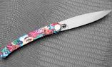 Taschenmesser Le Coq Francais, Edition NOKAT, STREET ART ROSE, brosse, 11,5 cm Ansicht 1