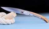 Taschenmesser Le Coq Francais, Edition PARIS, Olivenholz, brosse, 11,5 cm Ansicht 1