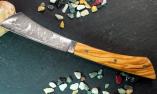 Taschenmesser Le Fidele, ARCA ANDREA Edition CHUMBABA-Drache, brosse, Olivenholz Ansicht 1