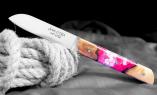 Taschenmesser Le Fidele, Edition EMMAS SEELE 01, Edition RIVIERE, brosse, Kunstharz + Holz Ansicht 1