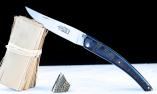Taschenmesser Thiers Arbalete Genes David, Büffelhornkruste, brosse, Plein, double Platines Ansicht 1