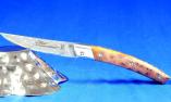 Taschenmesser Thiers Claude Dozorme, Damast, Thuja, guillochiertes Ressort  Ansicht 1