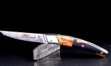 Taschenmesser Thiers Claude Dozorme, GIRLANDUS 03, Damastklinge, Buche braun Ansicht 1