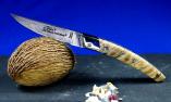 Taschenmesser Thiers Claude Dozorme, SAND QUEEN, Damast, Mammutbackenzahn, brillant Ansicht 1