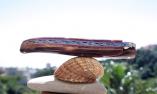 UNIKAT: Taschenmesser Laguiole du Barry, Edition BARRYLOS 22, Knochen, brosse, guillochierte Biene, Plein Ansicht 1