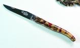 UNIKAT: Taschenmesser Laguiole du Barry, Edition BARRYLOS 25, Hybridholz, brosse, guillochierte Biene, Plein Ansicht 1
