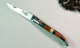 UNIKAT: Taschenmesser Laguiole du Barry, Edition BARRYLOS 27, Hybridholz, brosse, guillochierte Biene Ansicht 1