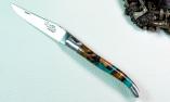 UNIKAT: Taschenmesser Laguiole du Barry, Edition BARRYLOS 26, Hybridholz, brosse, guillochierte Biene Ansicht 1
