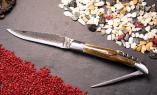 UNIKAT: Taschenmesser Laguiole du Barry, Edition BARRYLOS 31, Mammutstoßzahn, Korkenzieher, Dorn, brosse, guillochierte Biene Ansicht 1