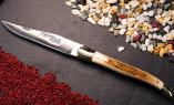 UNIKAT: Taschenmesser Laguiole du Barry, Edition BARRYLOS 32, Mammutstoßzahn, 13 cm, Messing, guillochierte Biene Ansicht 1