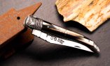 UNIKAT: Taschenmesser Laguiole du Barry, Edition BARRYLOS 44, Mammutstoß, brosse, guillochierte Biene Ansicht 3