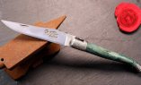 UNIKAT: Taschenmesser Laguiole du Barry, Edition BARRYLOS 46, Esche, brosse, guillochierte Biene Ansicht 3